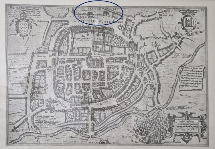 Ficheiro:Planta de Braga com o Convento do Salvador assinalado.jpg