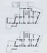 Plantas, andar nobre (em cima) e rés-do-chão (em baixo)