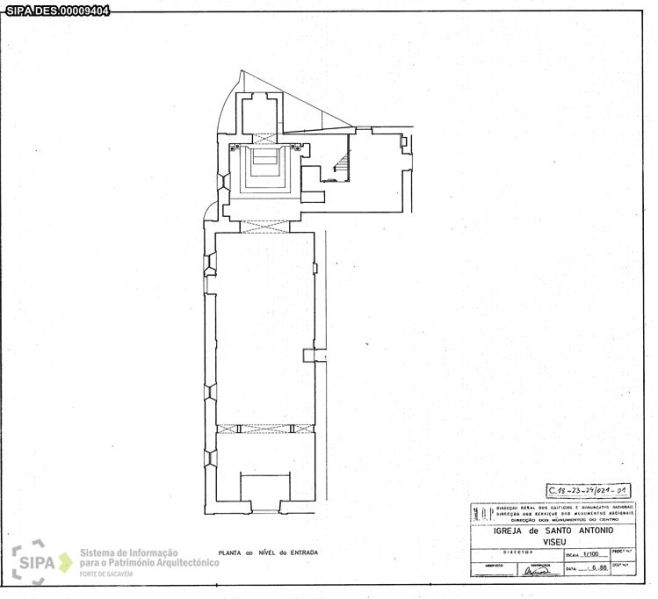 Ficheiro:Planta da Igreja ao nível da entrada.jpeg